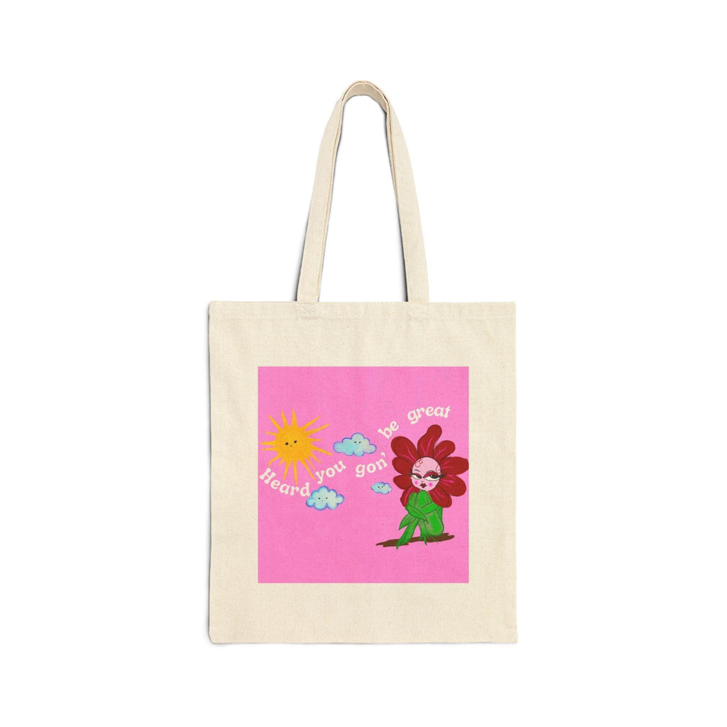 Sweet Pea Cotton Canvas Tote Bag - Moon Frankenstein