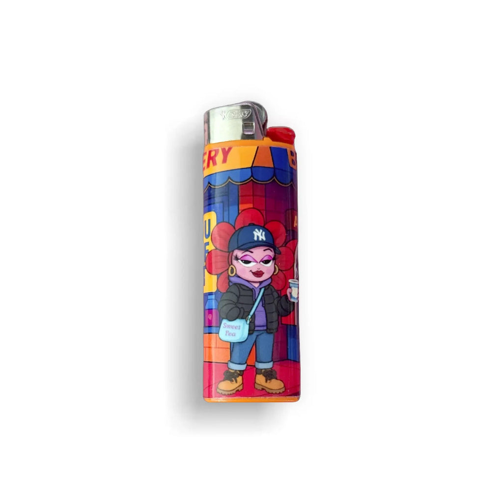 Thicck Pea BIC Lighter - Moon Frankenstein