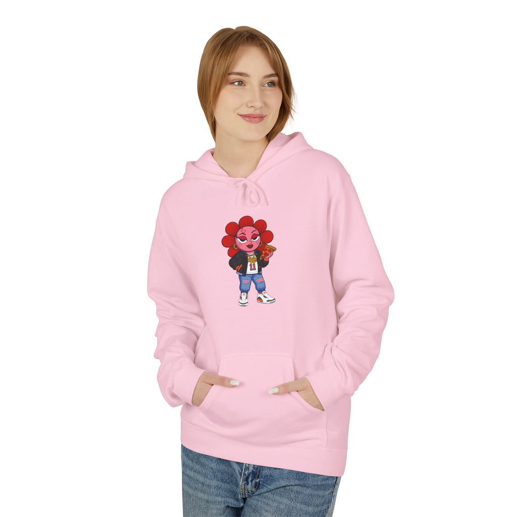 Thicck Pea Unisex Midweight Fleece Hoodie - Moon Frankenstein