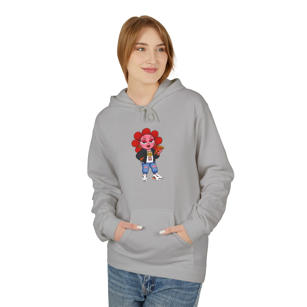 Thicck Pea Unisex Midweight Fleece Hoodie - Moon Frankenstein