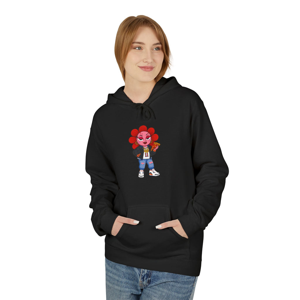 Thicck Pea Unisex Midweight Fleece Hoodie - Moon Frankenstein