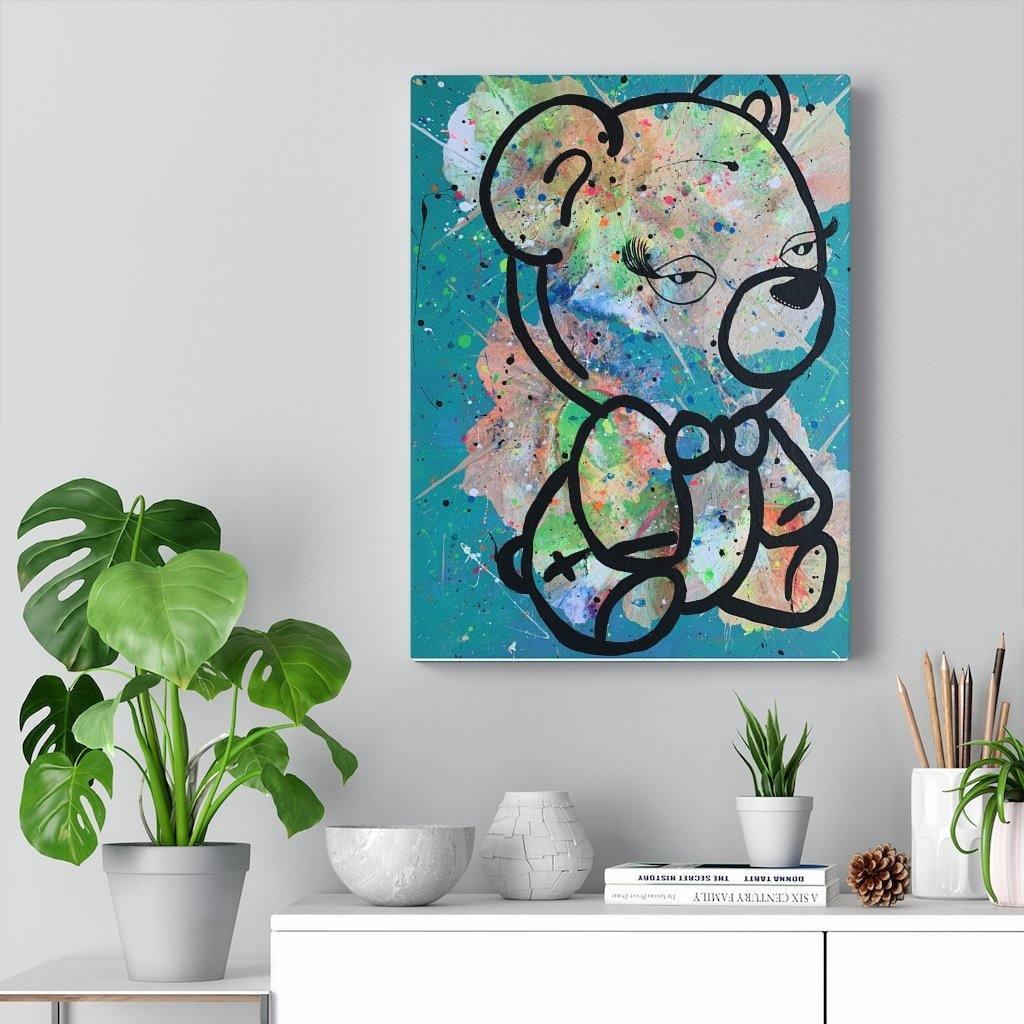 Beary Tiyad Stretched Canvas - Moon Frankenstein