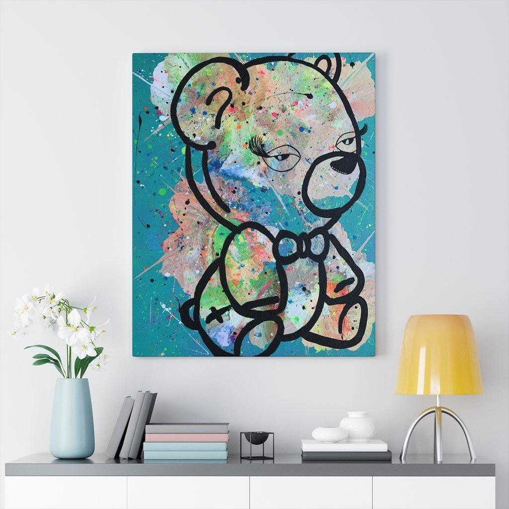 Beary Tiyad Stretched Canvas - Moon Frankenstein