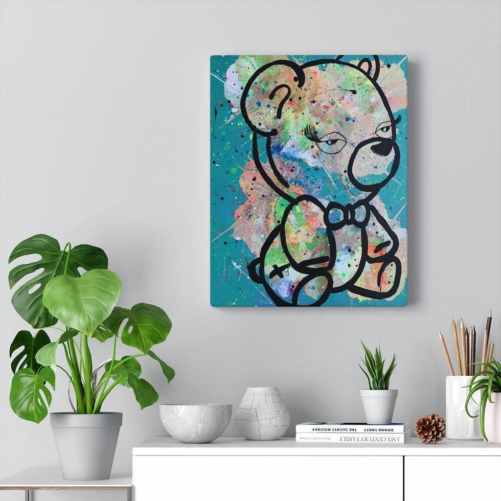 Beary Tiyad Stretched Canvas - Moon Frankenstein