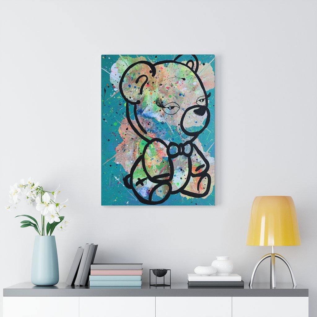 Beary Tiyad Stretched Canvas - Moon Frankenstein