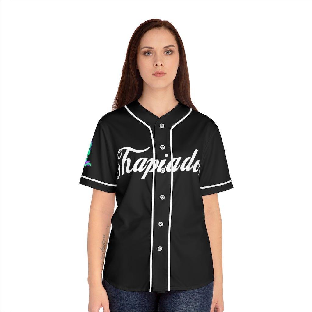 Womens black sale baseball jersey