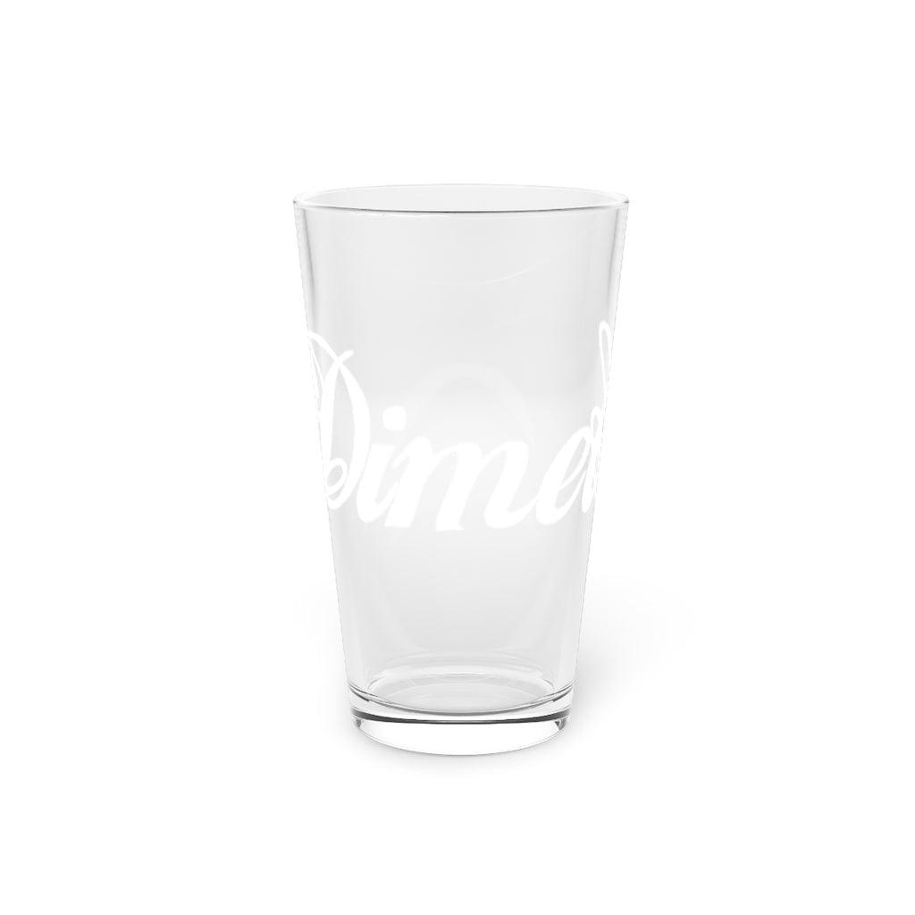 Dimelo Pint Glass, 16oz - Moon Frankenstein