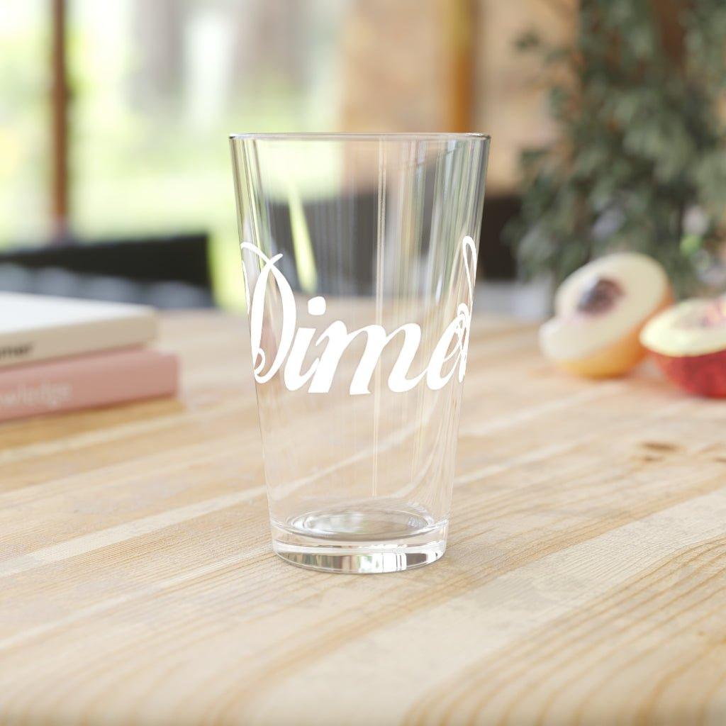 Dimelo Pint Glass, 16oz - Moon Frankenstein