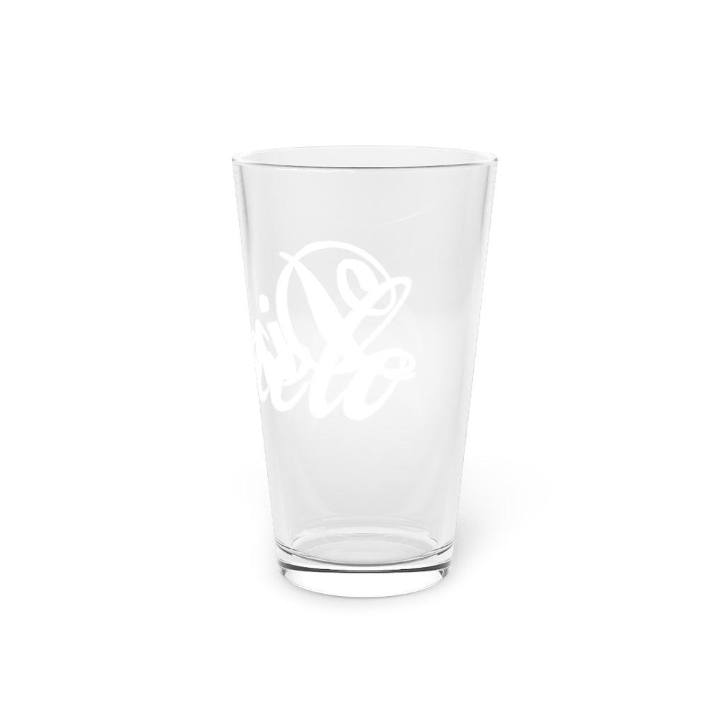 Dimelo Pint Glass, 16oz - Moon Frankenstein