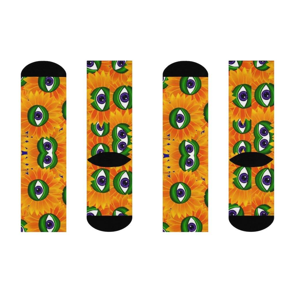 Eyem Shinin Crew Socks - Moon Frankenstein