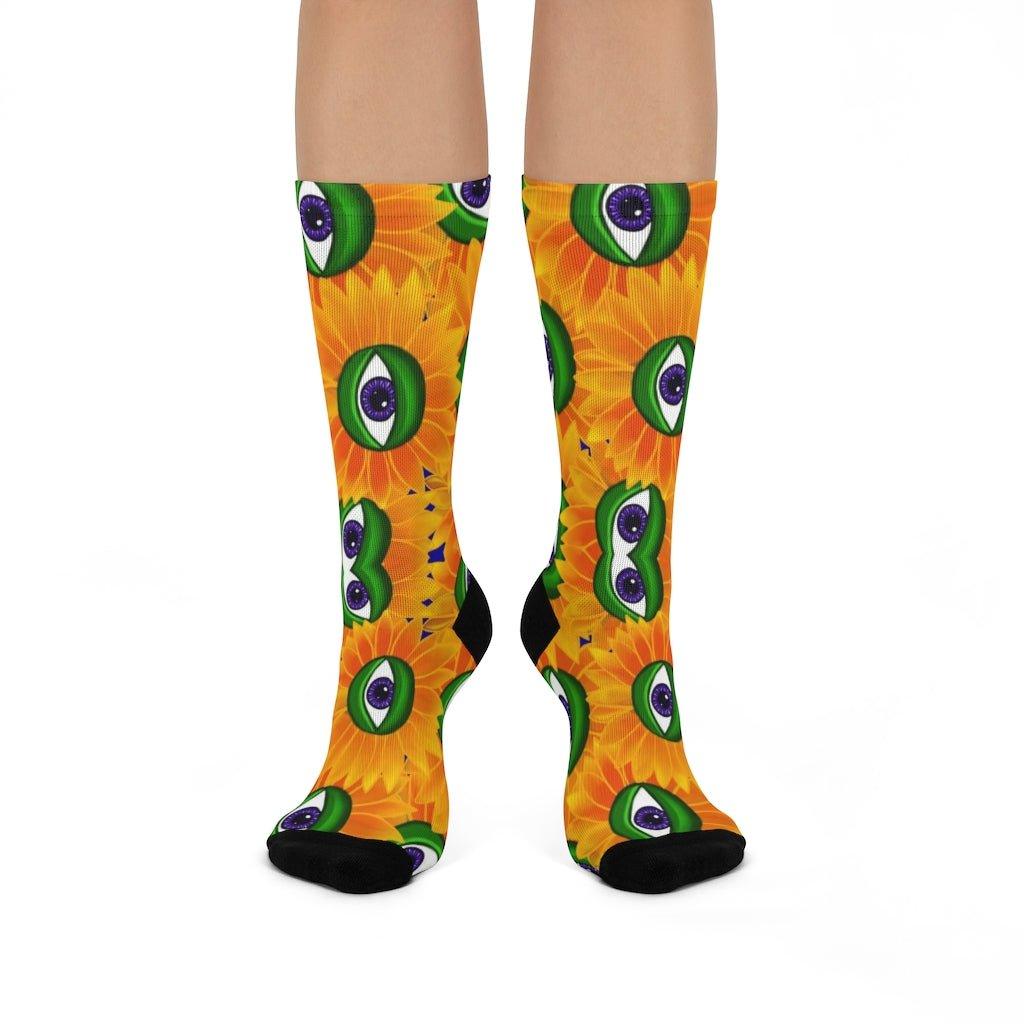 Eyem Shinin Crew Socks - Moon Frankenstein