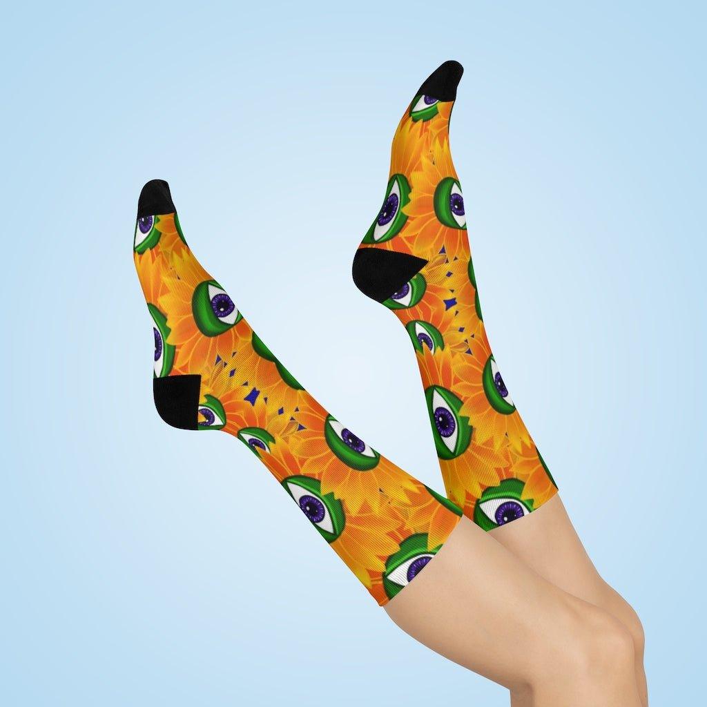 Eyem Shinin Crew Socks - Moon Frankenstein