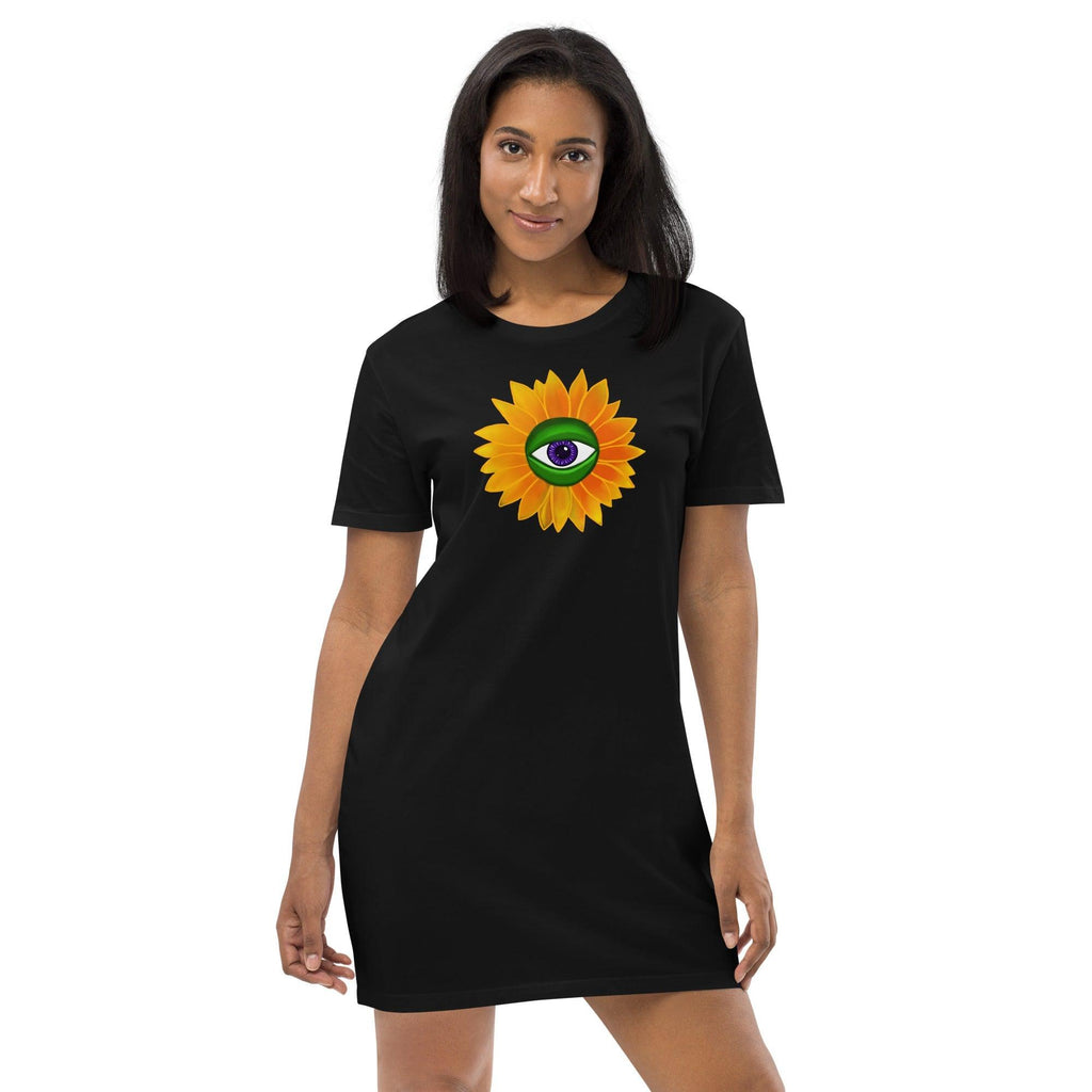 Eyem Shinin Organic cotton t-shirt dress - Moon Frankenstein