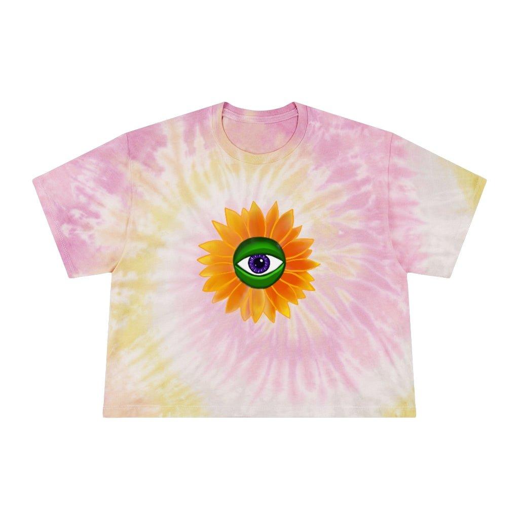 Eyem Shinin Tie-Dye Crop Tee - Moon Frankenstein