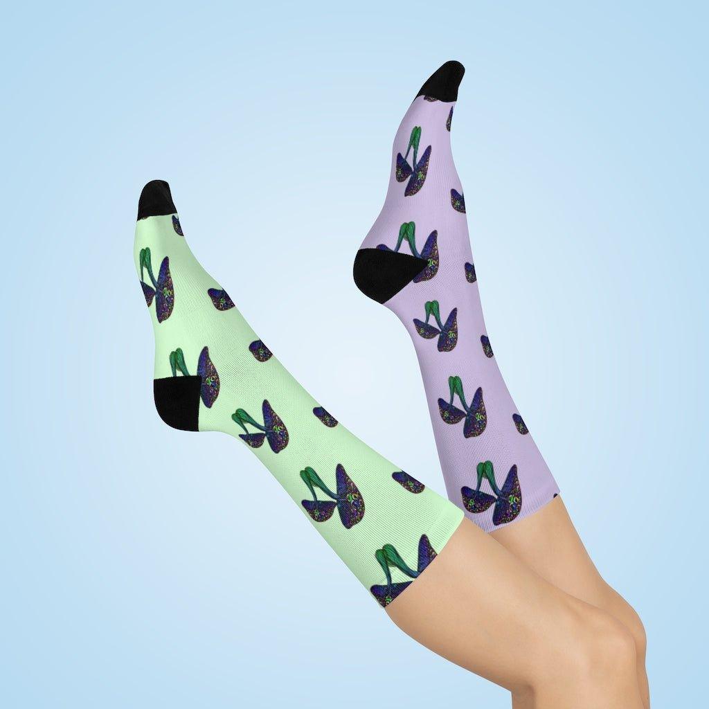 Eyemtrippn Crew Socks - Moon Frankenstein