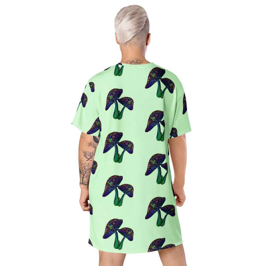 Eyemtrippn T-shirt dress - Moon Frankenstein