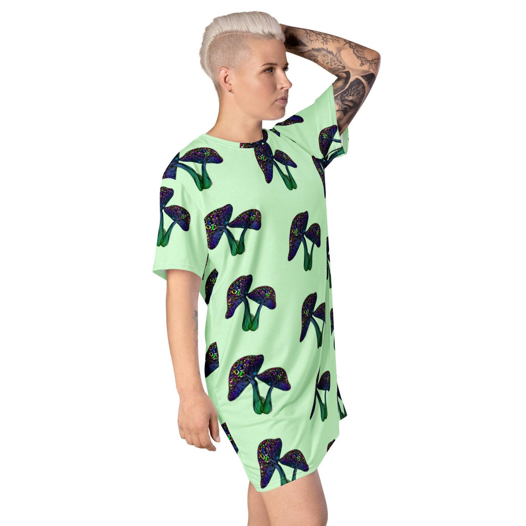 Eyemtrippn T-shirt dress - Moon Frankenstein