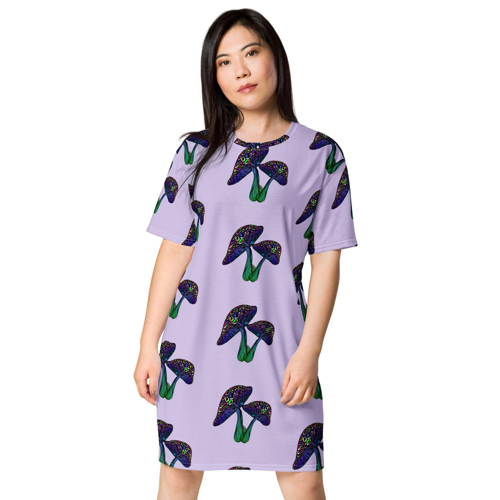 Eyemtrippn T-shirt dress - Moon Frankenstein