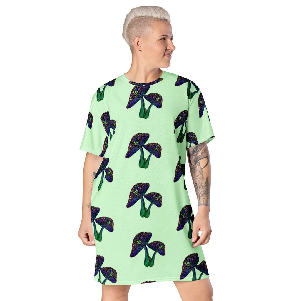 Eyemtrippn T-shirt dress - Moon Frankenstein