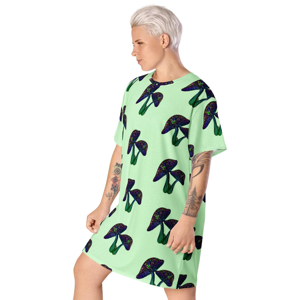 Eyemtrippn T-shirt dress - Moon Frankenstein