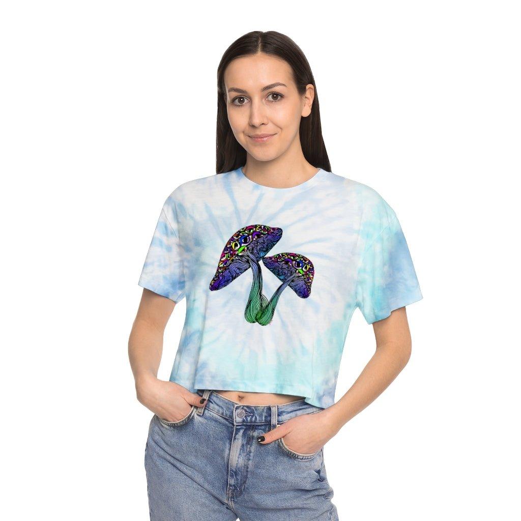 Eyemtrippn Women's Tie-Dye Crop - Moon Frankenstein