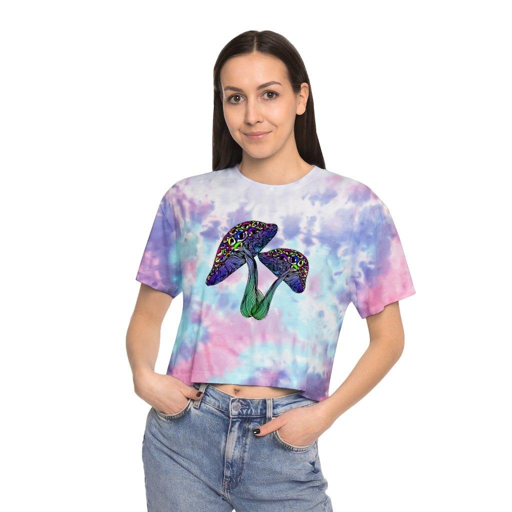 Eyemtrippn Women's Tie-Dye Crop - Moon Frankenstein