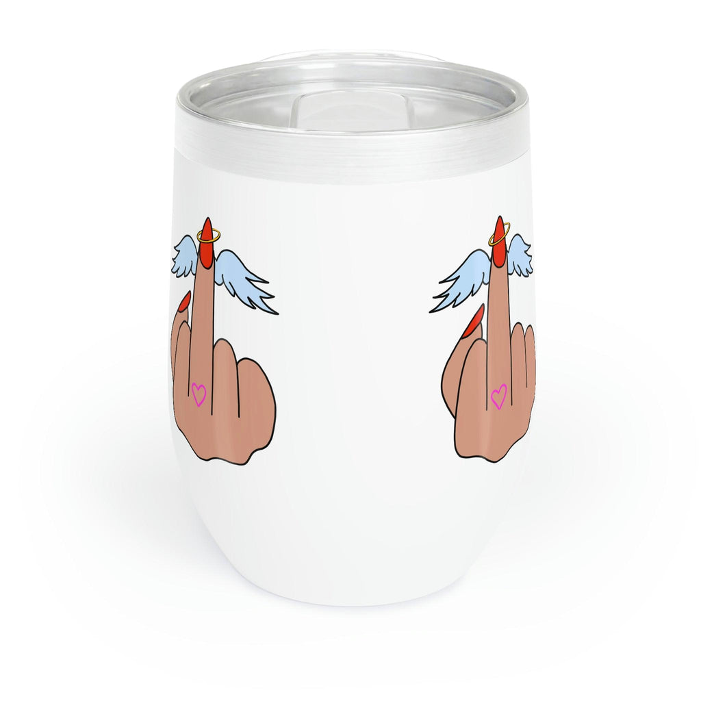 IDGFlyinFux Chill Wine Tumbler - Moon Frankenstein