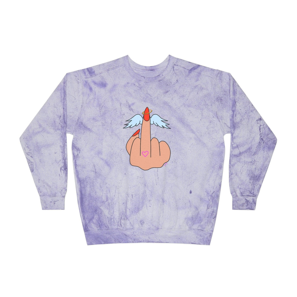 IDGFlyinFux Unisex Color Blast Crewneck Sweatshirt - Moon Frankenstein