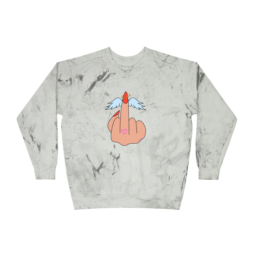 IDGFlyinFux Unisex Color Blast Crewneck Sweatshirt - Moon Frankenstein