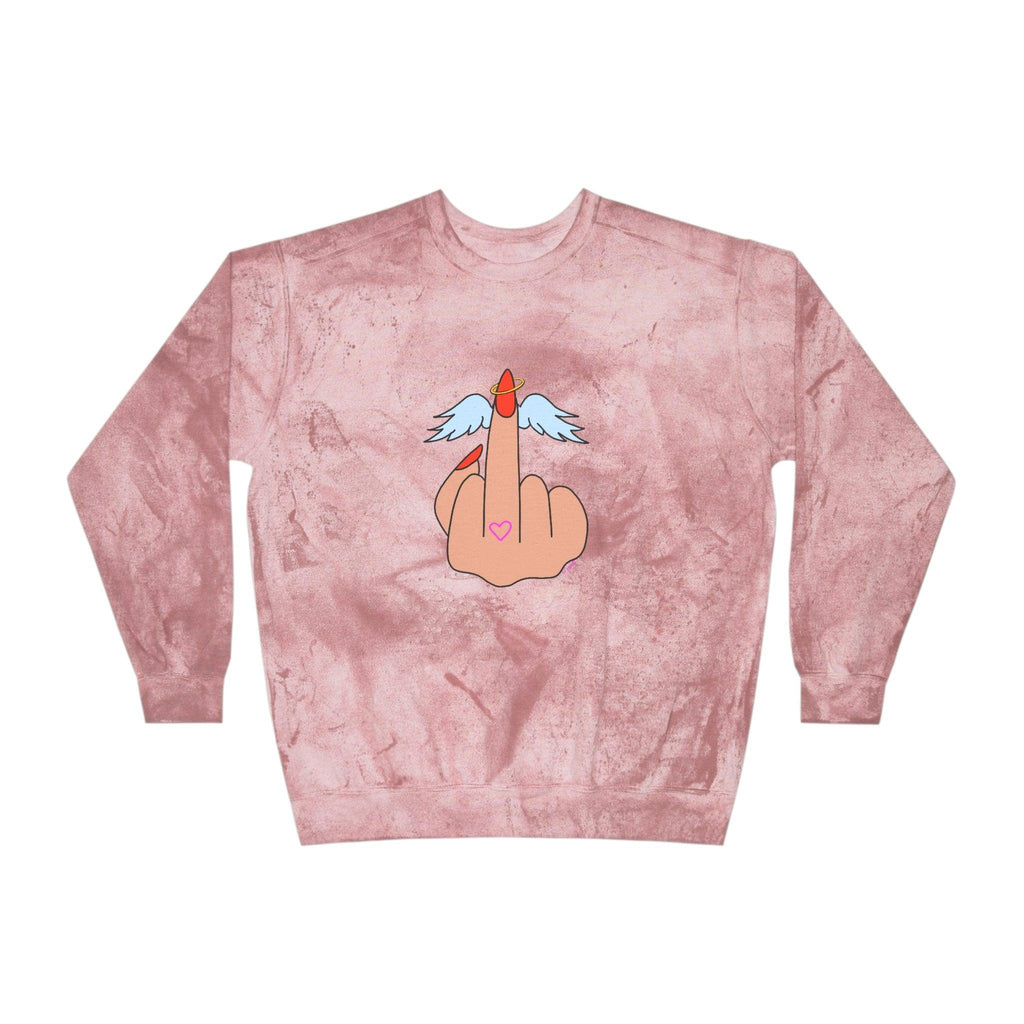 IDGFlyinFux Unisex Color Blast Crewneck Sweatshirt - Moon Frankenstein