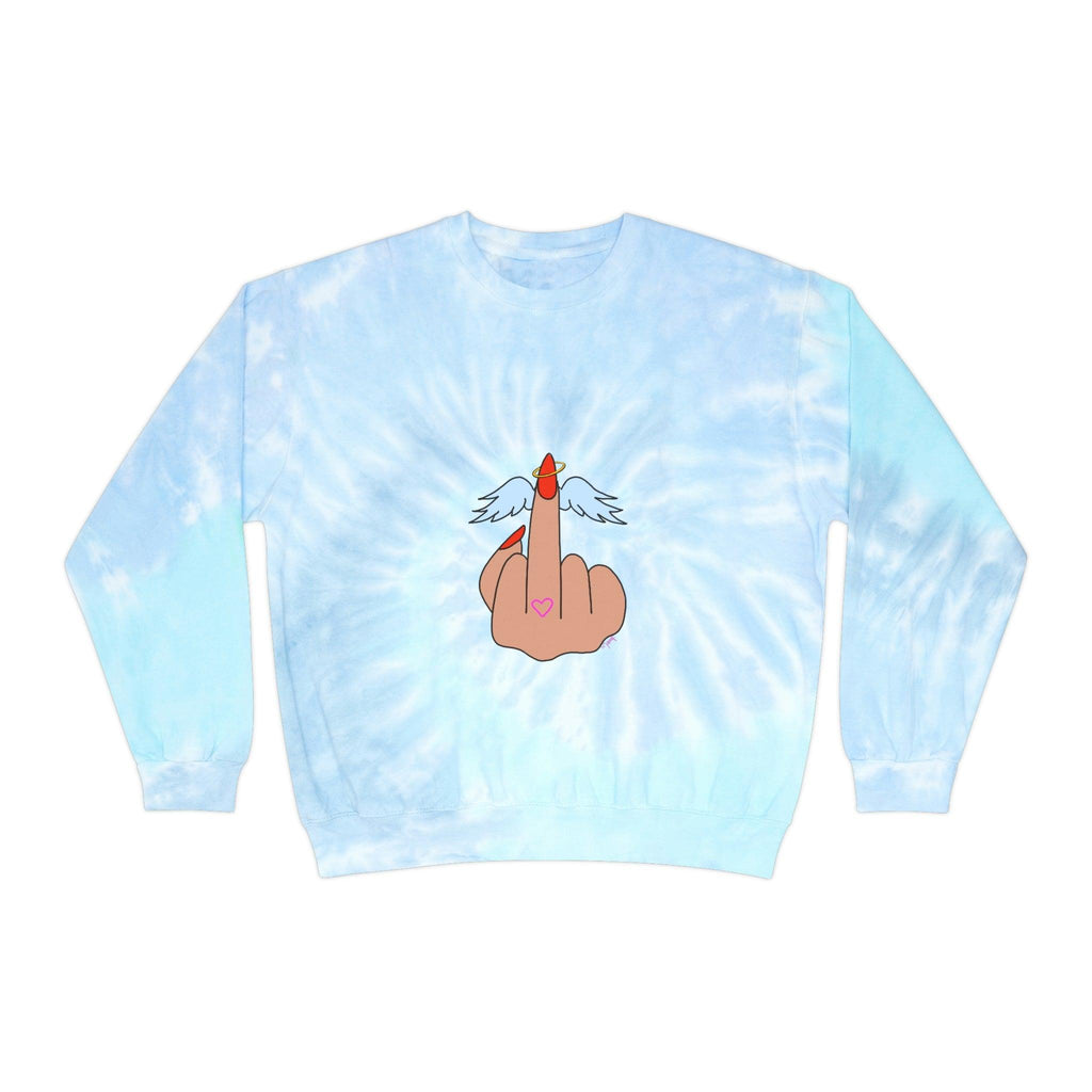 IDGFlyinFux Unisex Tie-Dye Sweatshirt - Moon Frankenstein