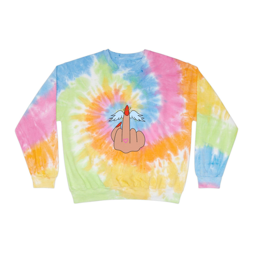 IDGFlyinFux Unisex Tie-Dye Sweatshirt - Moon Frankenstein