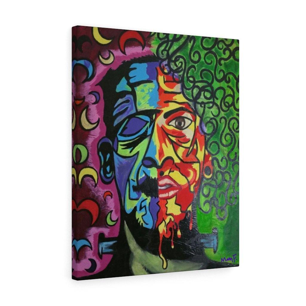 Moon Frankenstein Printed Stretched canvas - Moon Frankenstein