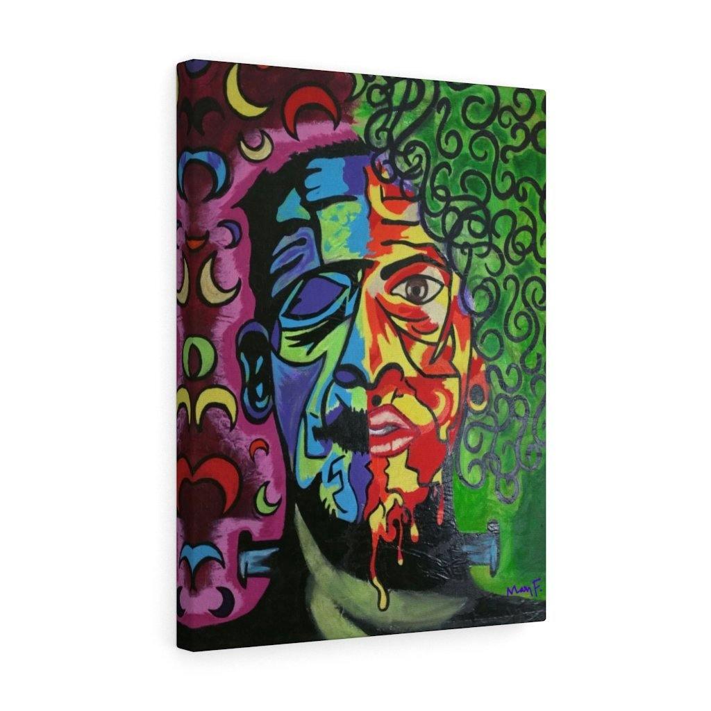 Moon Frankenstein Printed Stretched canvas - Moon Frankenstein