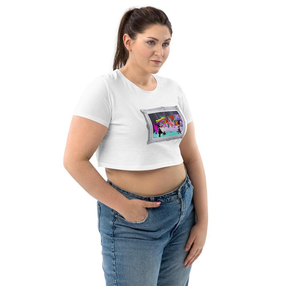 Moon's Last Supper, A Tribute Organic Crop Top - Moon Frankenstein