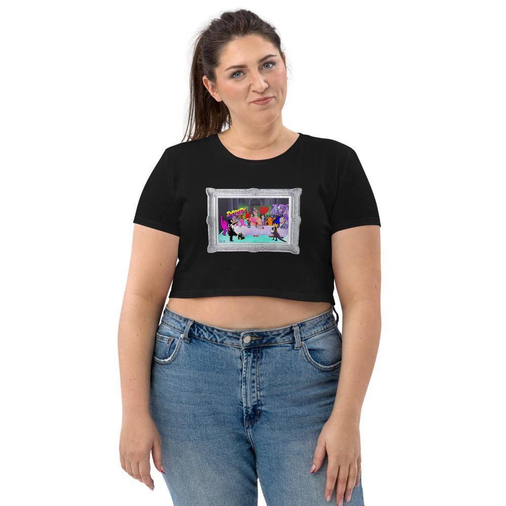 Moon's Last Supper, A Tribute Organic Crop Top - Moon Frankenstein