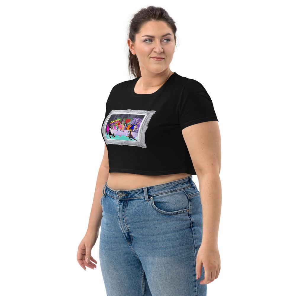 Moon's Last Supper, A Tribute Organic Crop Top - Moon Frankenstein