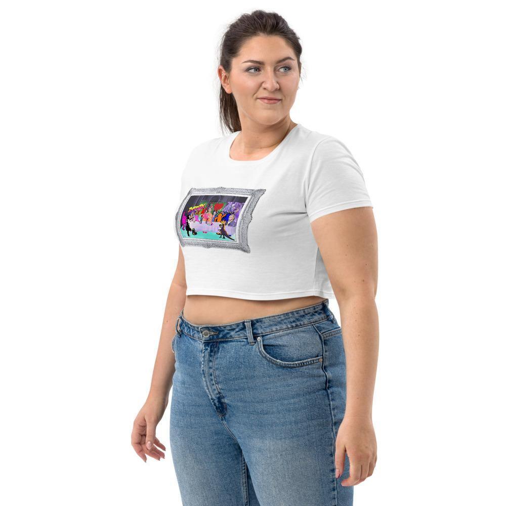 Moon's Last Supper, A Tribute Organic Crop Top - Moon Frankenstein