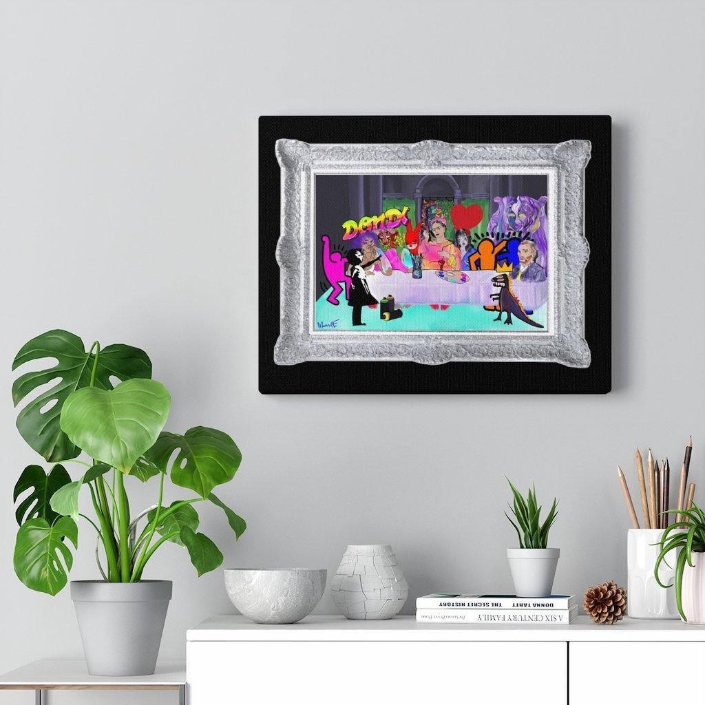 Moon's Last Supper, A Tribute Stretched Canvas - Moon Frankenstein