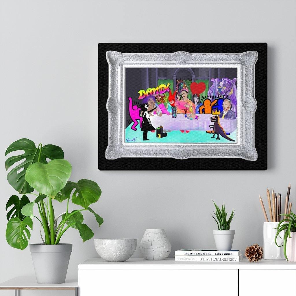 Moon's Last Supper, A Tribute Stretched Canvas - Moon Frankenstein