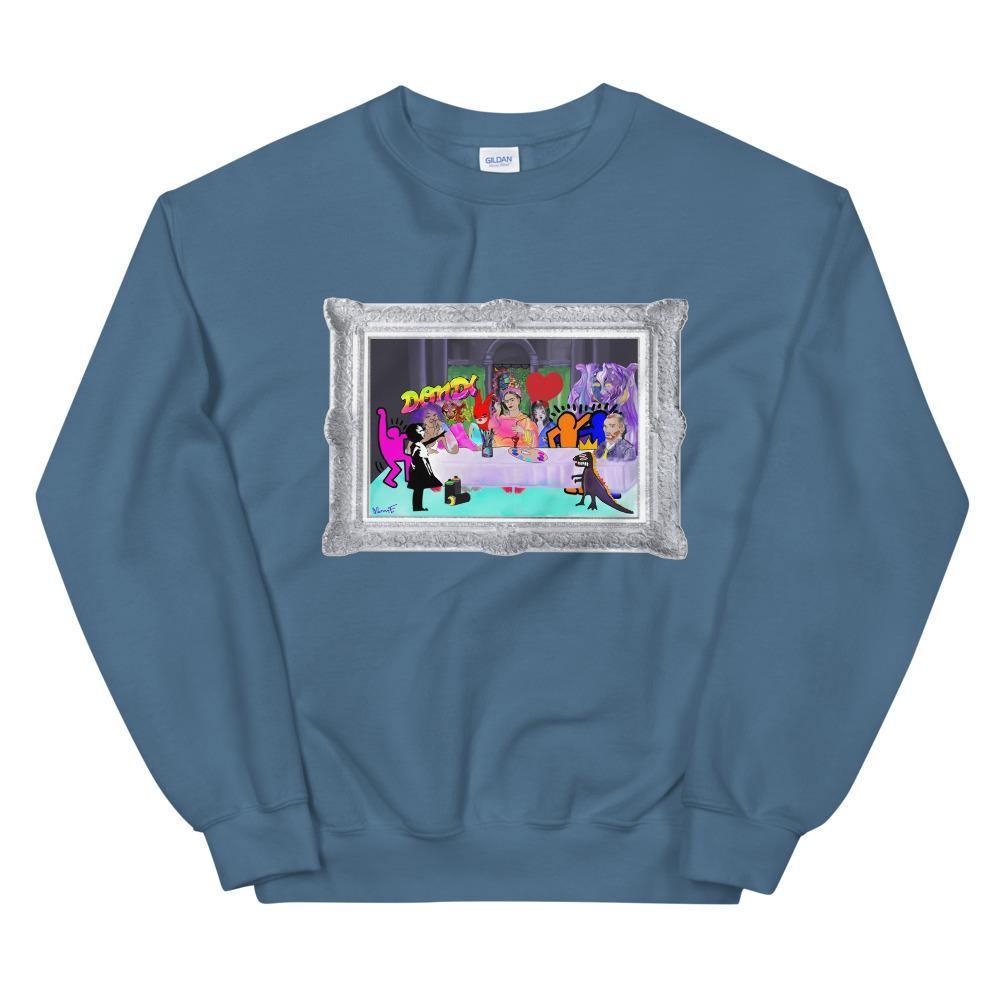 Moon's Last Supper, A Tribute Unisex Sweatshirt - Moon Frankenstein