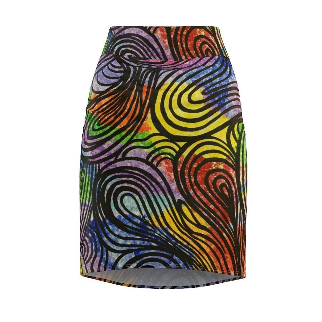 Moon's Wall Pencil Skirt - Moon Frankenstein