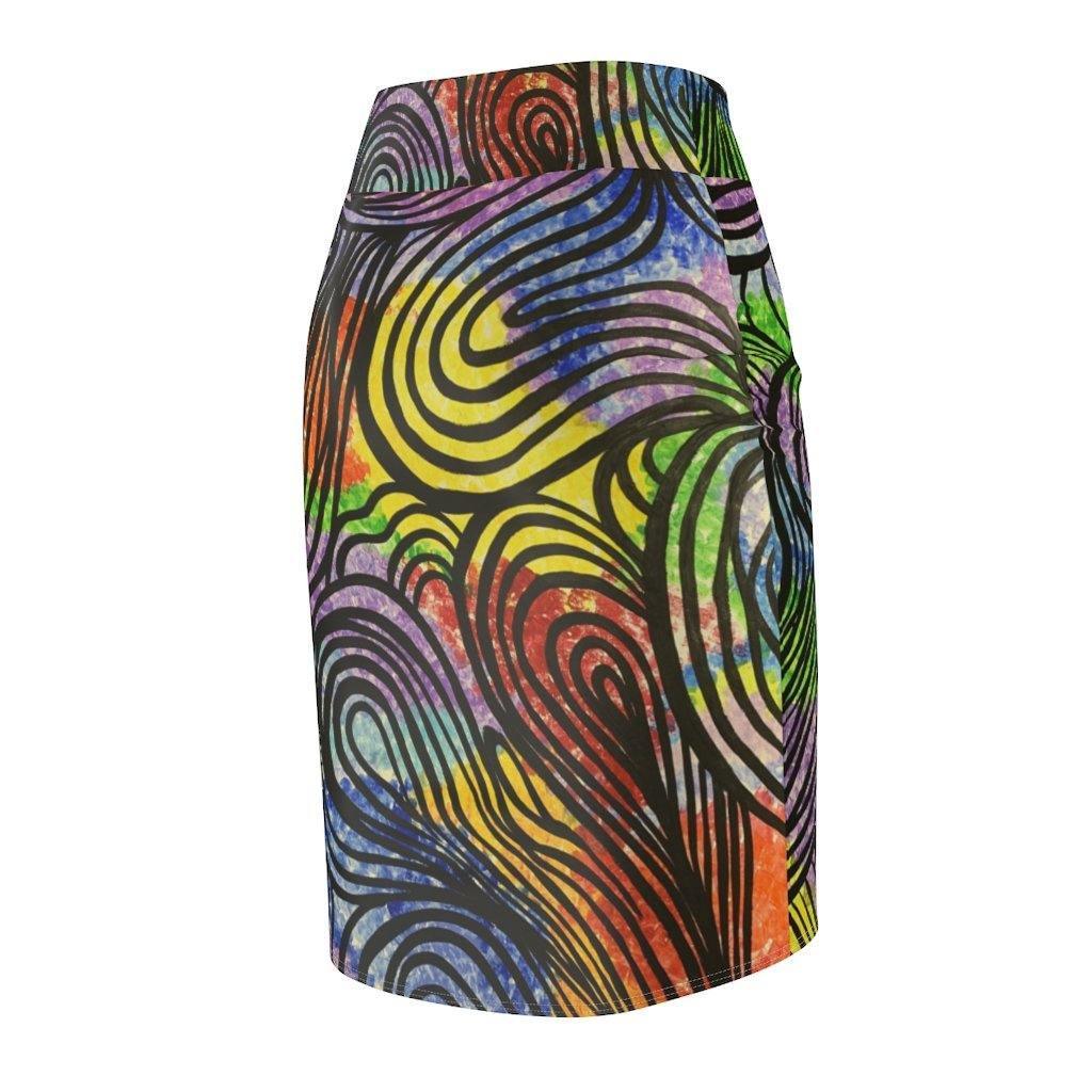 Moon's Wall Pencil Skirt - Moon Frankenstein