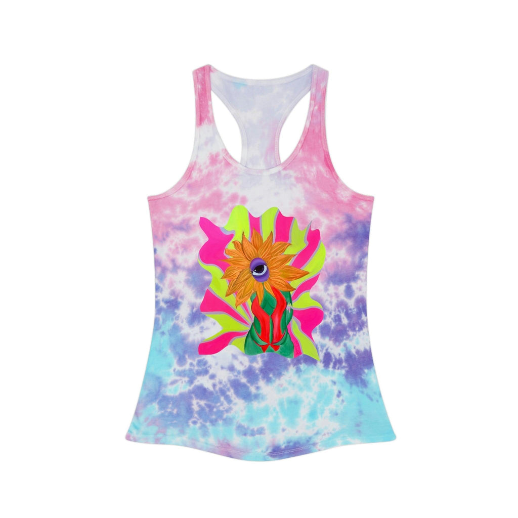 Ophileia Tie Dye Racerback Tank Top - Moon Frankenstein