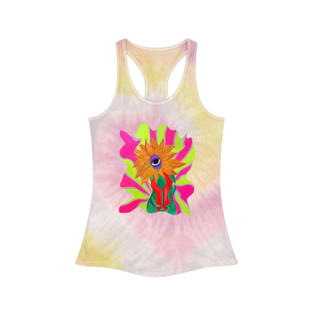 Ophileia Tie Dye Racerback Tank Top - Moon Frankenstein