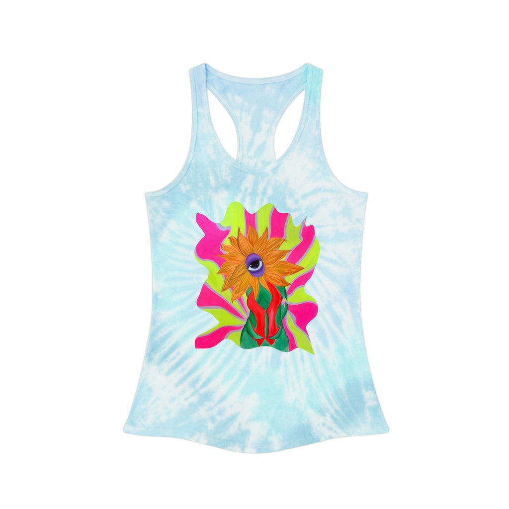 Ophileia Tie Dye Racerback Tank Top - Moon Frankenstein