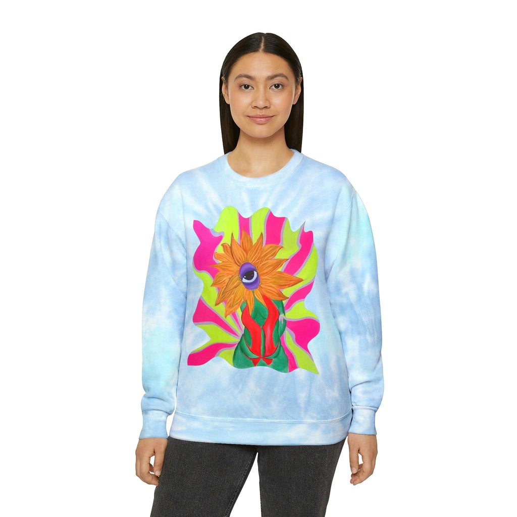 Ophileia Unisex Tie-Dye Sweatshirt - Moon Frankenstein