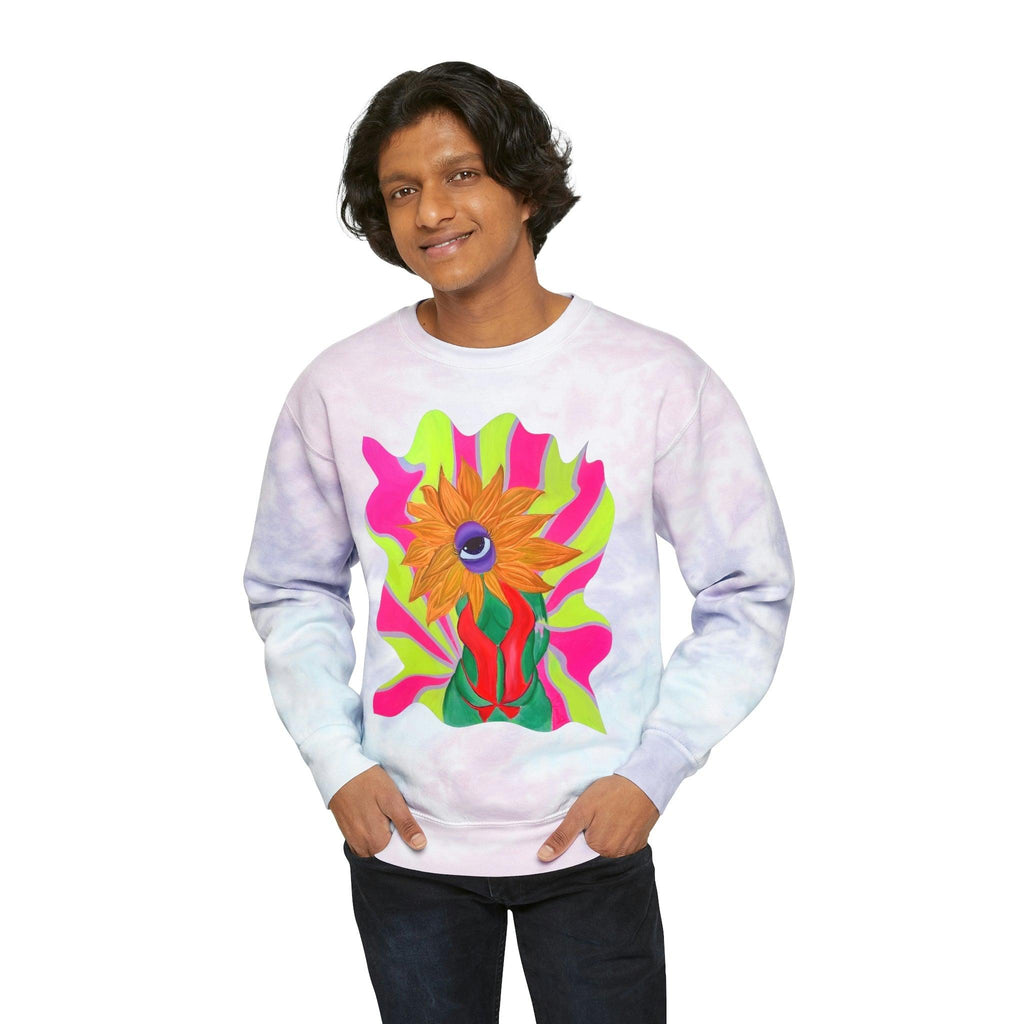 Ophileia Unisex Tie-Dye Sweatshirt - Moon Frankenstein