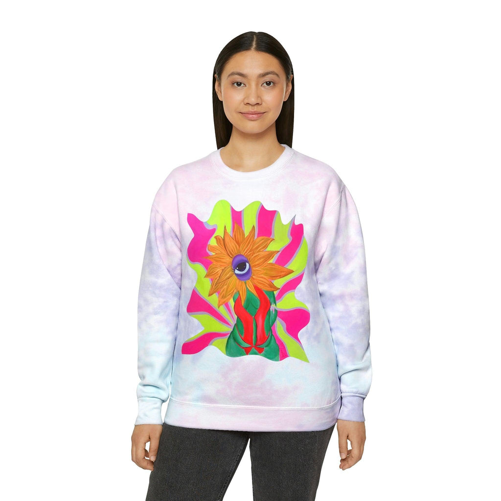 Ophileia Unisex Tie-Dye Sweatshirt - Moon Frankenstein