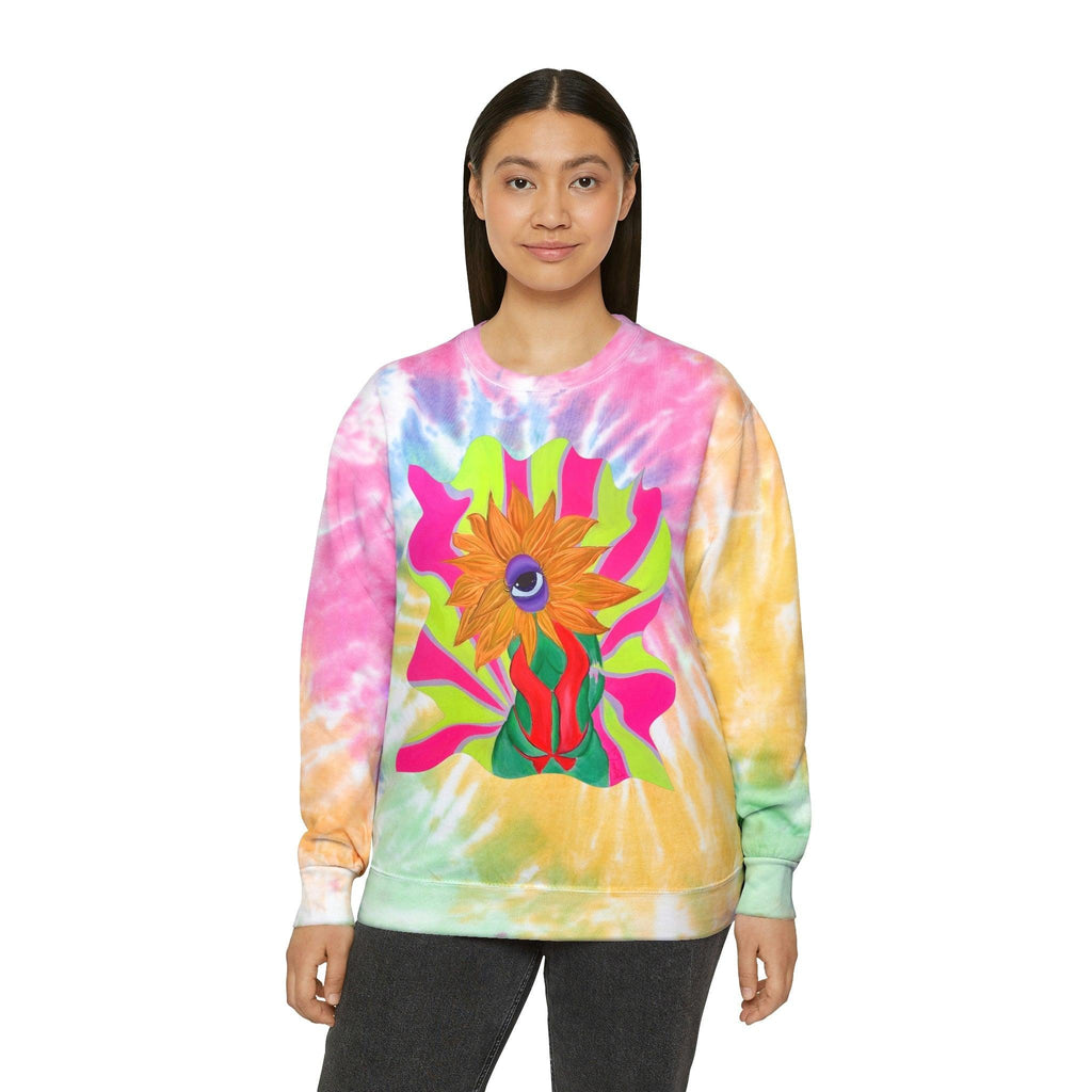 Ophileia Unisex Tie-Dye Sweatshirt - Moon Frankenstein